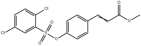 METHYL 3-(4-([(2,5-DICHLOROPHENYL)SULFONYL]OXY)PHENYL)ACRYLATE Struktur