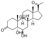 PREGNAN-5-ALPHA, 6-BETA-DIOL-3,20-DIONE Struktur