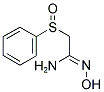 2-(PHENYLSULFINYL)ACETAMIDOXIME Structure