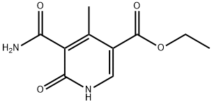 ETHYL 5-(AMINOCARBONYL)-4-METHYL-6-OXO-1,6-DIHYDRO-3-PYRIDINECARBOXYLATE Struktur