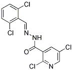 N'3-(2,6-DICHLOROBENZYLIDENE)-2,5-DICHLOROPYRIDINE-3-CARBOHYDRAZIDE Struktur