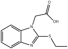 [2-(ETHYLSULFANYL)-1H-BENZIMIDAZOL-1-YL]ACETIC ACID Struktur