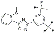 2-(3-[3,5-BIS(TRIFLUOROMETHYL)PHENYL]-1,2,4-OXADIAZOL-5-YL)PHENYL METHYL SULFIDE Struktur