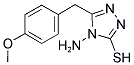 4-AMINO-5-(4-METHOXYBENZYL)-4H-1,2,4-TRIAZOLE-3-THIOL Struktur