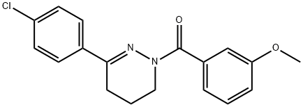 [3-(4-CHLOROPHENYL)-5,6-DIHYDRO-1(4H)-PYRIDAZINYL](3-METHOXYPHENYL)METHANONE Struktur