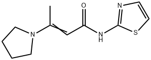 3-(1-PYRROLIDINYL)-N-(1,3-THIAZOL-2-YL)-2-BUTENAMIDE Struktur