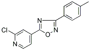 5-(2-CHLORO-4-PYRIDYL)-3-(4-METHYLPHENYL)-1,2,4-OXADIAZOLE Struktur