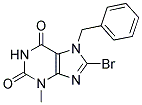 7-BENZYL-8-BROMO-3-METHYL-3,7-DIHYDRO-PURINE-2,6-DIONE Struktur