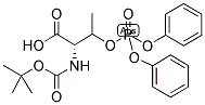 BOC-O-DIPHENYLPHOSPHO-L-THREONINE Struktur