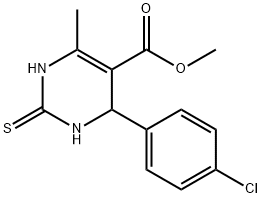 METHYL 2-(4-CHLOROPHENYL)-6-METHYL-4-THIOXO-2H,3H,5H-3,5-DIAZINECARBOXYLATE Struktur