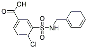 3-BENZYLSULFAMOYL-4-CHLORO-BENZOIC ACID Struktur