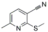 6-METHYL-2-(METHYLSULFANYL)NICOTINONITRILE Struktur