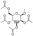 METHYL 2,3,4,6-TETRA-O-ACETYL-B-D-MANNOPYRANOSIDE Struktur