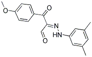 2-[2-(3,5-DIMETHYLPHENYL)HYDRAZONO]-3-(4-METHOXYPHENYL)-3-OXOPROPANAL Struktur