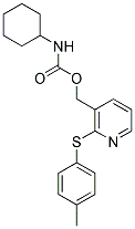 (2-[(4-METHYLPHENYL)SULFANYL]-3-PYRIDINYL)METHYL N-CYCLOHEXYLCARBAMATE Struktur