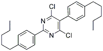 4,6-DICHLORO-2,5-DI(4-PENTYLPHENYL)PYRIMIDINE Struktur