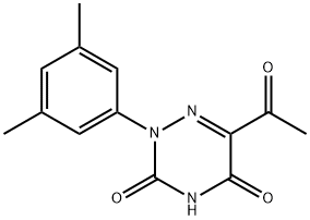 6-ACETYL-2-(3,5-DIMETHYLPHENYL)-1,2,4-TRIAZINE-3,5(2H,4H)-DIONE Struktur