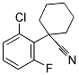 1-(2-CHLORO-6-FLUOROPHENYL)CYCLOHEXANECARBONITRILE Struktur