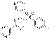 5-[(4-METHYLPHENYL)SULPHONYL]-2,4-DI(PYRIDIN-3-YL)PYRIMIDINE Struktur