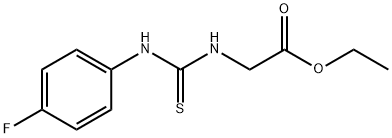 ETHYL 2-([(4-FLUOROANILINO)CARBOTHIOYL]AMINO)ACETATE Struktur