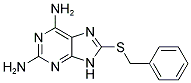 8-(BENZYLTHIO)-9H-PURINE-2,6-DIAMINE Struktur