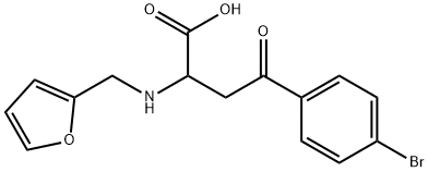 4-(4-BROMOPHENYL)-2-[(2-FURYLMETHYL)AMINO]-4-OXOBUTANOIC ACID Struktur