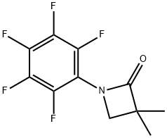 3,3-DIMETHYL-1-(2,3,4,5,6-PENTAFLUOROPHENYL)-2-AZETANONE Struktur