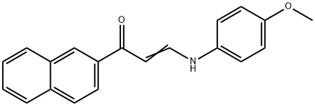 3-(4-METHOXYANILINO)-1-(2-NAPHTHYL)-2-PROPEN-1-ONE Struktur