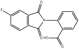 2-(5-FLUORO-1,3-DIOXO-1,3-DIHYDRO-ISOINDOL-2-YL)-BENZOIC ACID Struktur