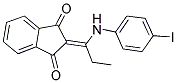 2-(((4-IODOPHENYL)AMINO)PROPYLIDENE)INDANE-1,3-DIONE Struktur