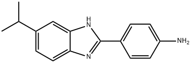 4-(5-ISOPROPYL-1H-BENZOIMIDAZOL-2-YL)-PHENYLAMINE Struktur