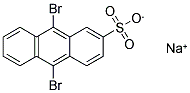 9,10-DIBROMOANTHRACENE-2-SULFONIC ACID, SODIUM SALT Struktur