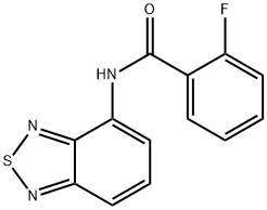 N-2,1,3-BENZOTHIADIAZOL-4-YL-2-FLUOROBENZAMIDE Struktur