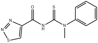 N-METHYL-N-PHENYL-N'-(1,2,3-THIADIAZOL-4-YLCARBONYL)THIOUREA Struktur