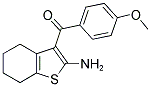 (2-AMINO-4,5,6,7-TETRAHYDRO-1-BENZOTHIEN-3-YL)(4-METHOXYPHENYL)METHANONE Struktur