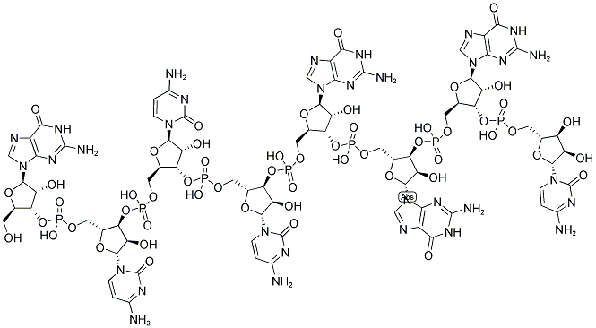 GCCCGGGC, 5'-NON-PHOSPHORYLATED Struktur