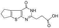 3-(4-OXO-3,5,6,7-TETRAHYDRO-4H-CYCLOPENTA[4,5]THIENO[2,3-D]PYRIMIDIN-2-YL)PROPANOIC ACID Struktur