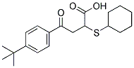 4-[4-(TERT-BUTYL)PHENYL]-2-(CYCLOHEXYLSULFANYL)-4-OXOBUTANOIC ACID Struktur