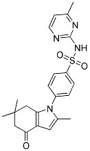 2,6,6-TRIMETHYL-1-(4-(((4-METHYLPYRIMIDIN-2-YL)AMINO)SULFONYL)PHENYL)-5,6,7-TRIHYDROINDOL-4-ONE