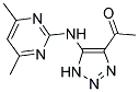 1-{5-[(4,6-DIMETHYLPYRIMIDIN-2-YL)AMINO]-1H-1,2,3-TRIAZOL-4-YL}ETHANONE Struktur