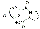 1-(4-METHOXYBENZOYL)PYRROLIDINE-2-CARBOXYLIC ACID Struktur