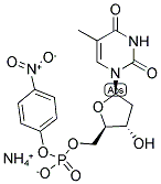 2'-DEOXYTHYMIDINE-5'-P-NITROPHENYL PHOSPHATE AMM Struktur