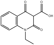 1-ETHYL-2,4-DIOXO-1,2,3,4-TETRAHYDROQUINOLINE-3-CARBOXYLIC ACID Struktur