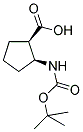 CIS-2-(TERT-BUTOXYCARBONYLAMINO)-1-CYCLOPENTANECARBOXYLIC ACID Struktur