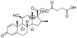 1,4-PREGNADIEN-9-ALPHA-CHLORO-16-BETA-METHYL-11-BETA, 17,21-TRIOL-3,20-DIONE 21-HEMISUCCINATE Struktur