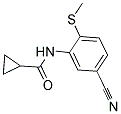 N-[5-CYANO-2-(METHYLSULFANYL)PHENYL]CYCLOPROPANECARBOXAMIDE Struktur