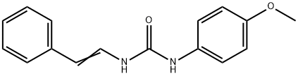 N-(4-METHOXYPHENYL)-N'-STYRYLUREA Struktur