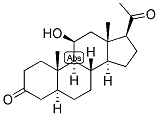 5-ALPHA-PREGNAN-11-BETA-OL-3,20-DIONE Structure