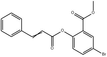 METHYL 5-BROMO-2-(CINNAMOYLOXY)BENZENECARBOXYLATE Struktur