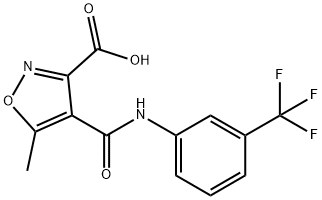 3-CARBOXY-5-METHYLISOXAZOLE-4-CARBOX(3-TRIFLUOROMETHYL)ANILIDE Struktur